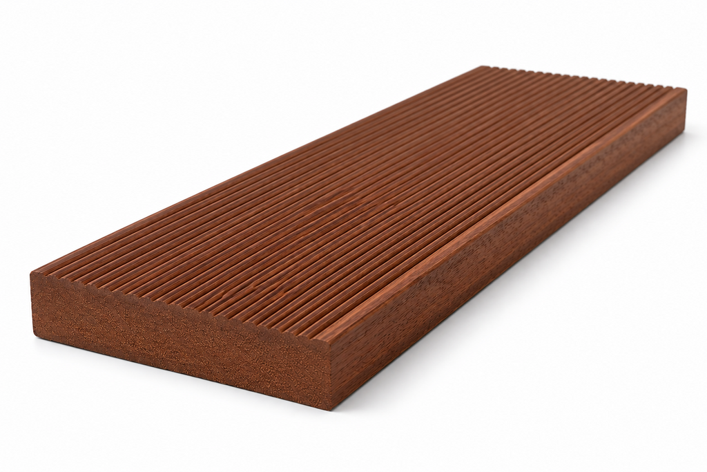 140 x 19mm Merbau KD Decking Reeded