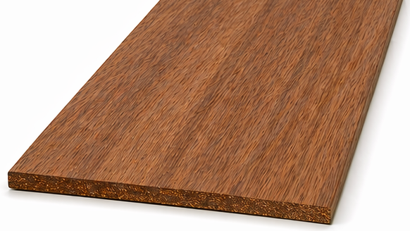 125 x 14mm Spotted Gum Overlay Flooring Plain End T&G Feature