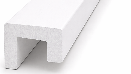 135 x 19mm White Primed Rubberwood Reveals